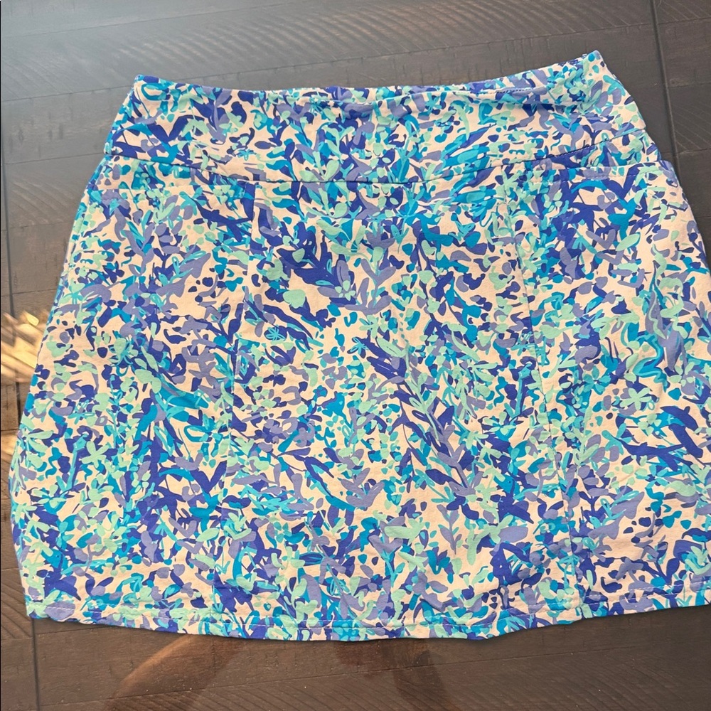 Vibrant Blue and Purple Women's Skort
